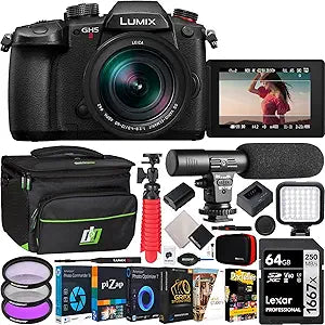 Panasonic E1PNDCGH5M2LK LUMIX GH5M2 Camera with 12-60mm Lens & Bundle