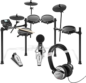 Alesis HF125 Nitro Mesh Drum Kit with Numark Headphones