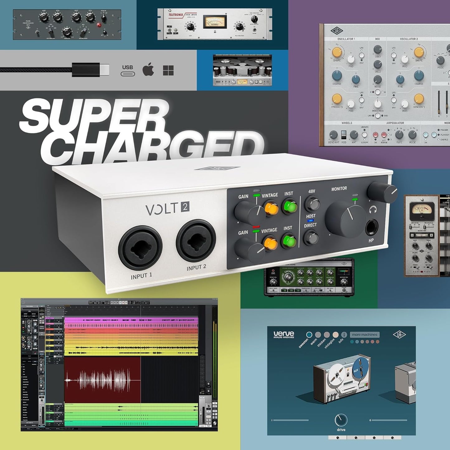 Universal Audio VOLT2 USB Recording Audio Interface