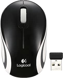 Logitech 910-002720 Wireless Mini Mouse - Black — main product image