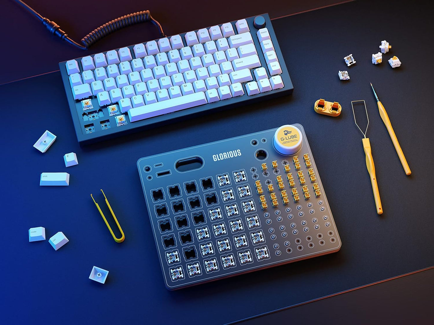Glorious Lube Kit Mechanical Keyboard Switch Lubrication Station