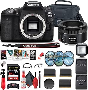 Canon 3616C002 EOS 90D DSLR Camera Bundle (Renewed)