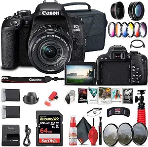 Canon 1895C002 EOS Rebel T7i DSLR Camera Bundle (Renewed)