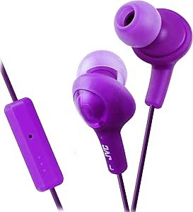 JVC HAFR6V Gumy Plus Violet Inner Ear Headphones — main product image