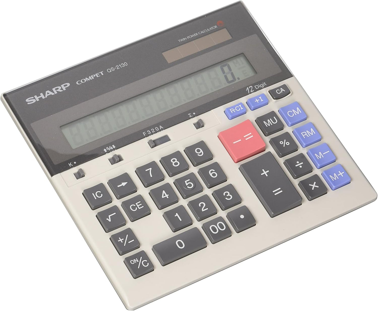 Sharp QS-2130 12-Digit Commercial Desktop Calculator