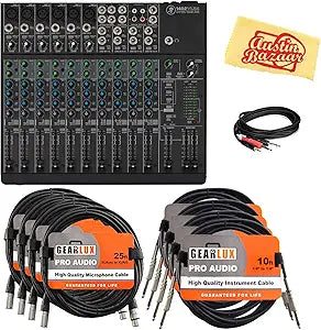 Mackie 1402VLZ4 14-Channel Compact Mixer with Cables