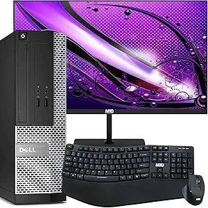 Dell 7020 OptiPlex PC with 24" Monitor, i5, 8GB RAM, 2TB HDD (Renewed)