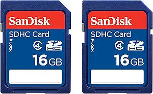 SanDisk SDSDB2-016G-AFFP 16GB SDHC Memory Card 2-Pack — main product image