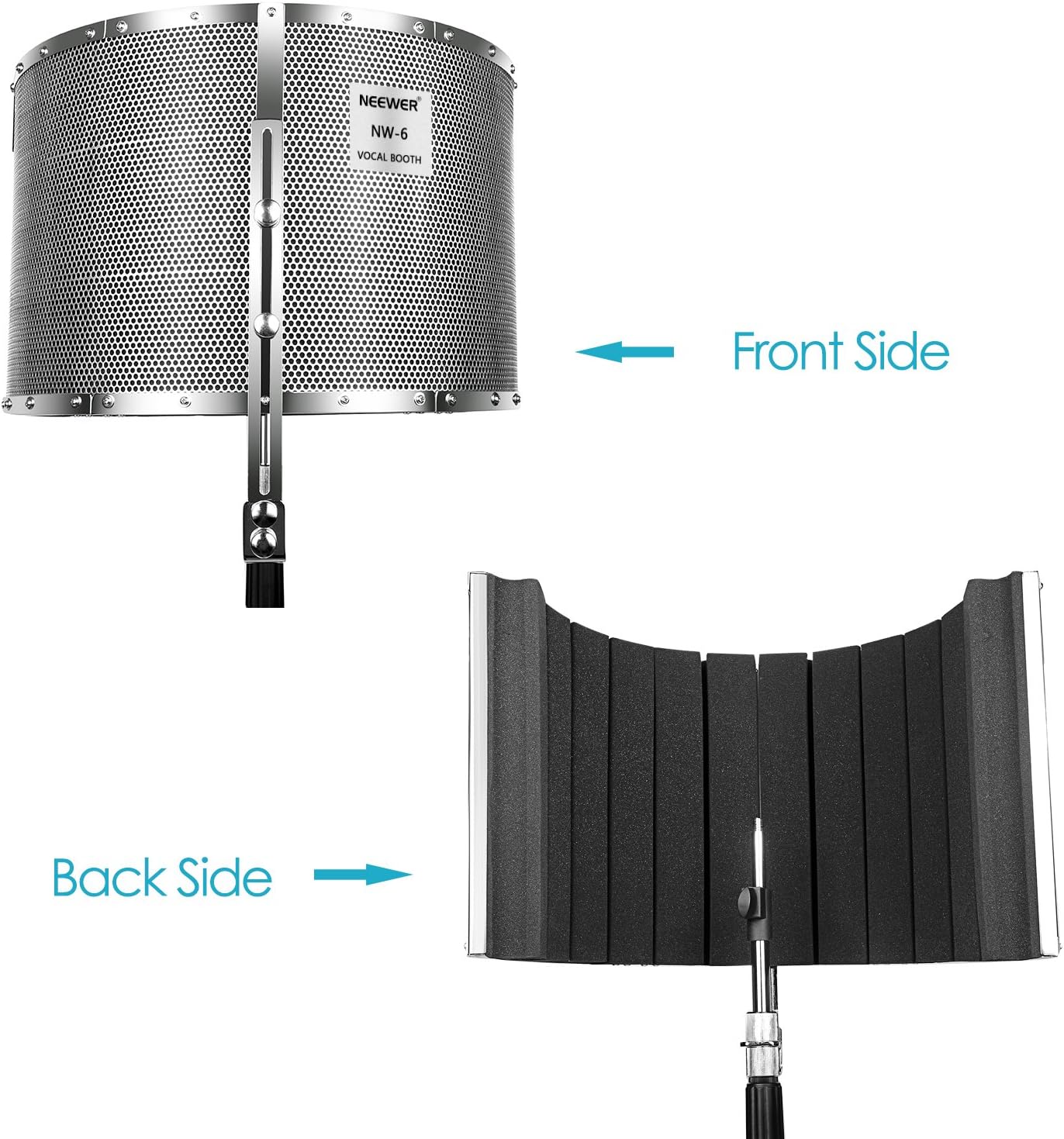 Neewer 40087498 Microphone Isolation Shield - Vocal Booth