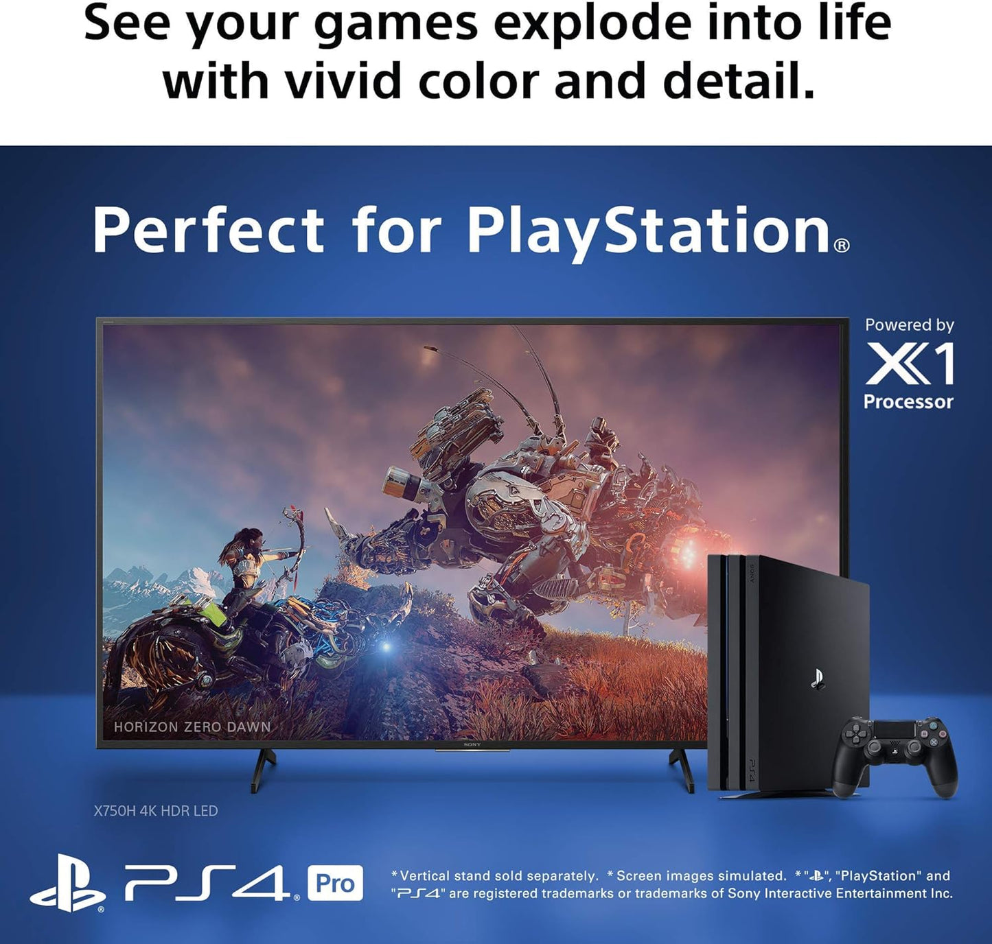 Sony X750H 65-inch 4K Ultra HD LED TV - Renewed