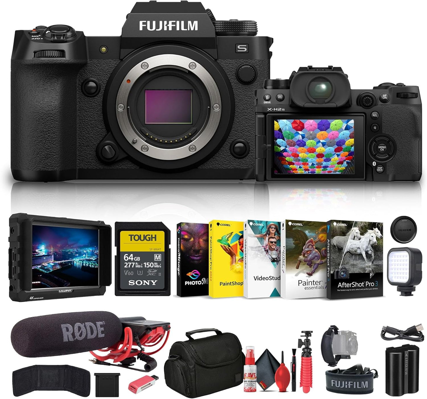 Fujifilm 16756924 X-H2S Mirrorless Camera Bundle