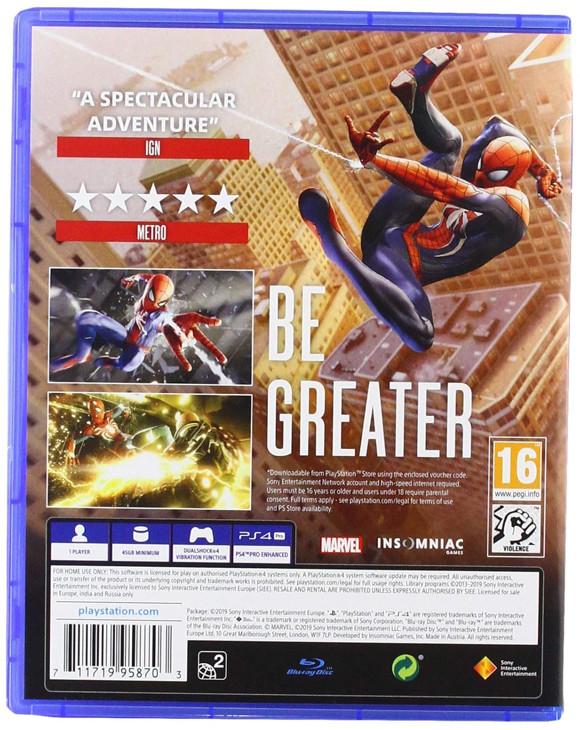 Sony 9958703 Spider-Man Game of the Year Edition PS4