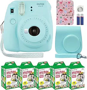 Fujifilm Instax Mini 9 Instant Camera Bundle - Ice Blue