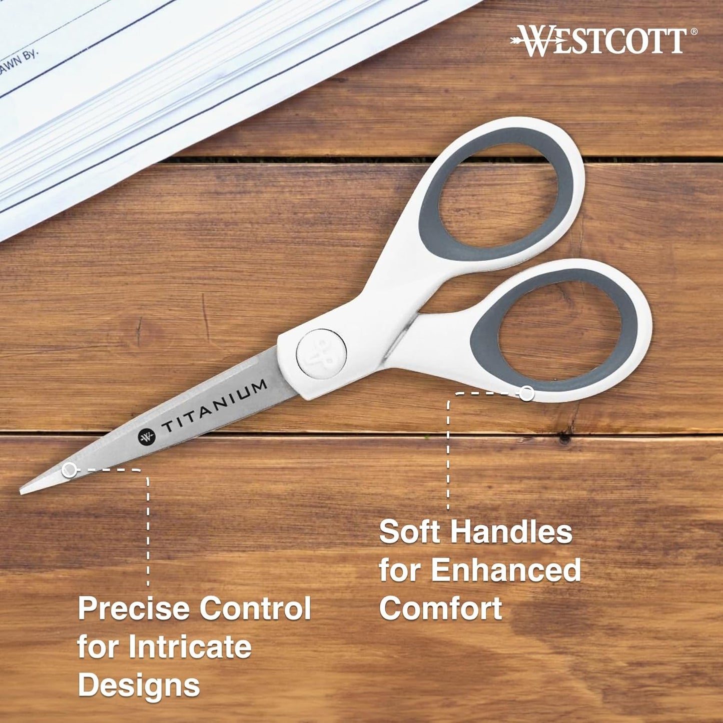 Westcott 16376 5-Inch Micro-Tip Fabric Scissors