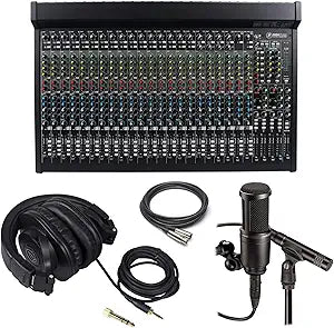 Mackie 2404VLZ4 Mixer Bundle Studio Microphones