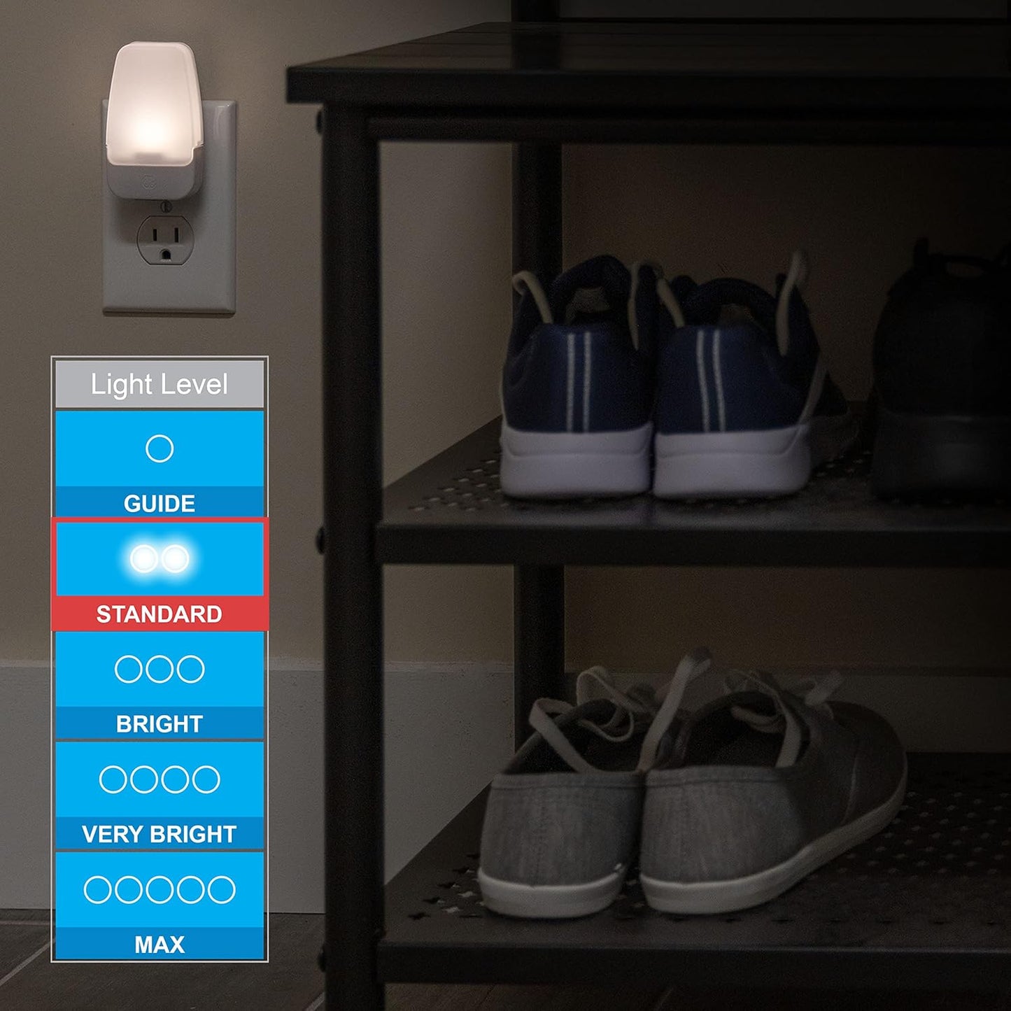 GE 30966 LED Dusk to Dawn Night Light 2-Pack