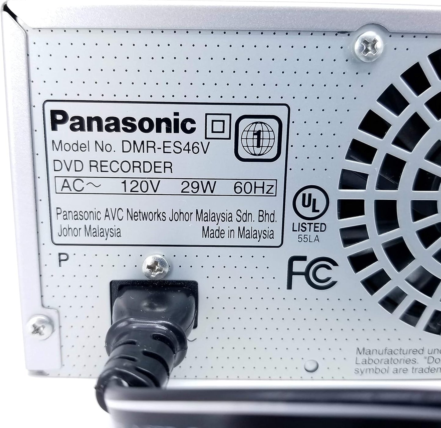 Panasonic DMR-ES46VS VHS/DVD Recorder - Silver Combo Player