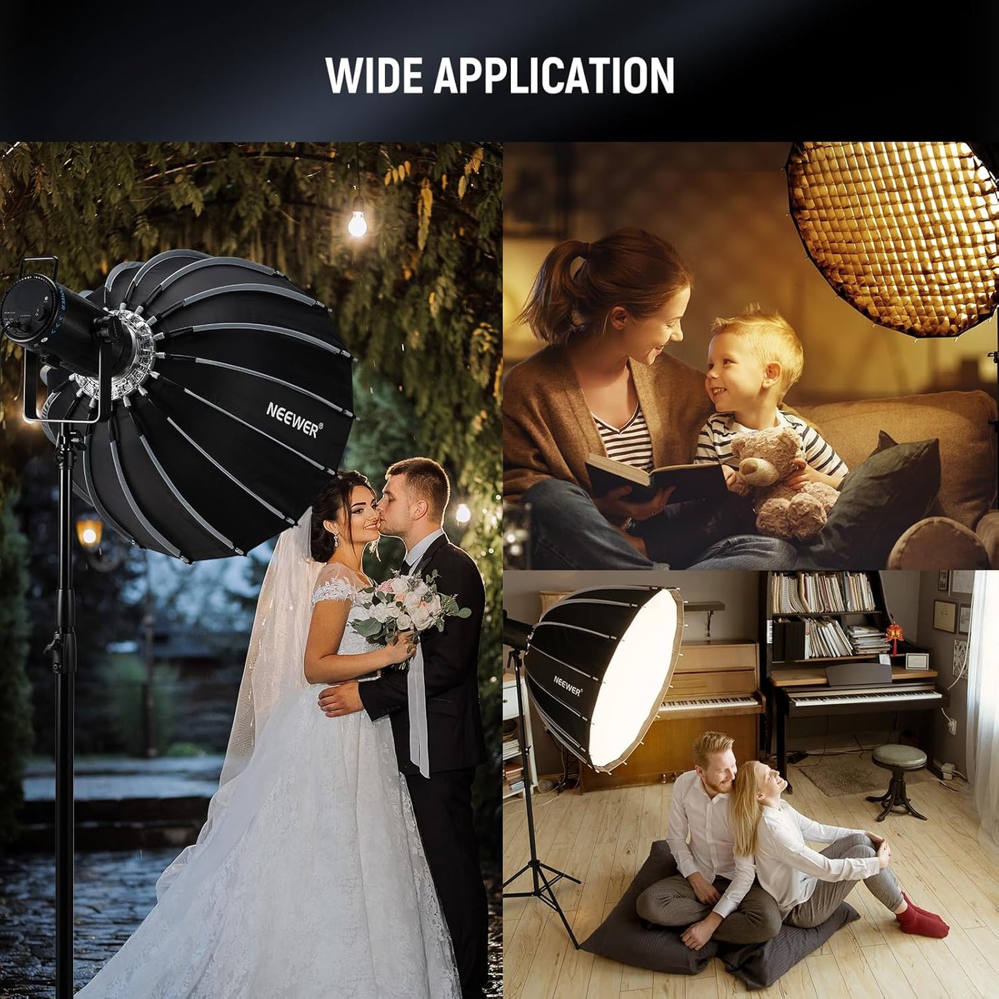 Neewer 10103972 28" Parabolic Softbox - Bowens Mount Lighting