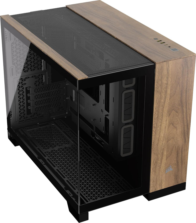 Corsair 2500X mATX Case Black Walnut Tempered Glass — main product image