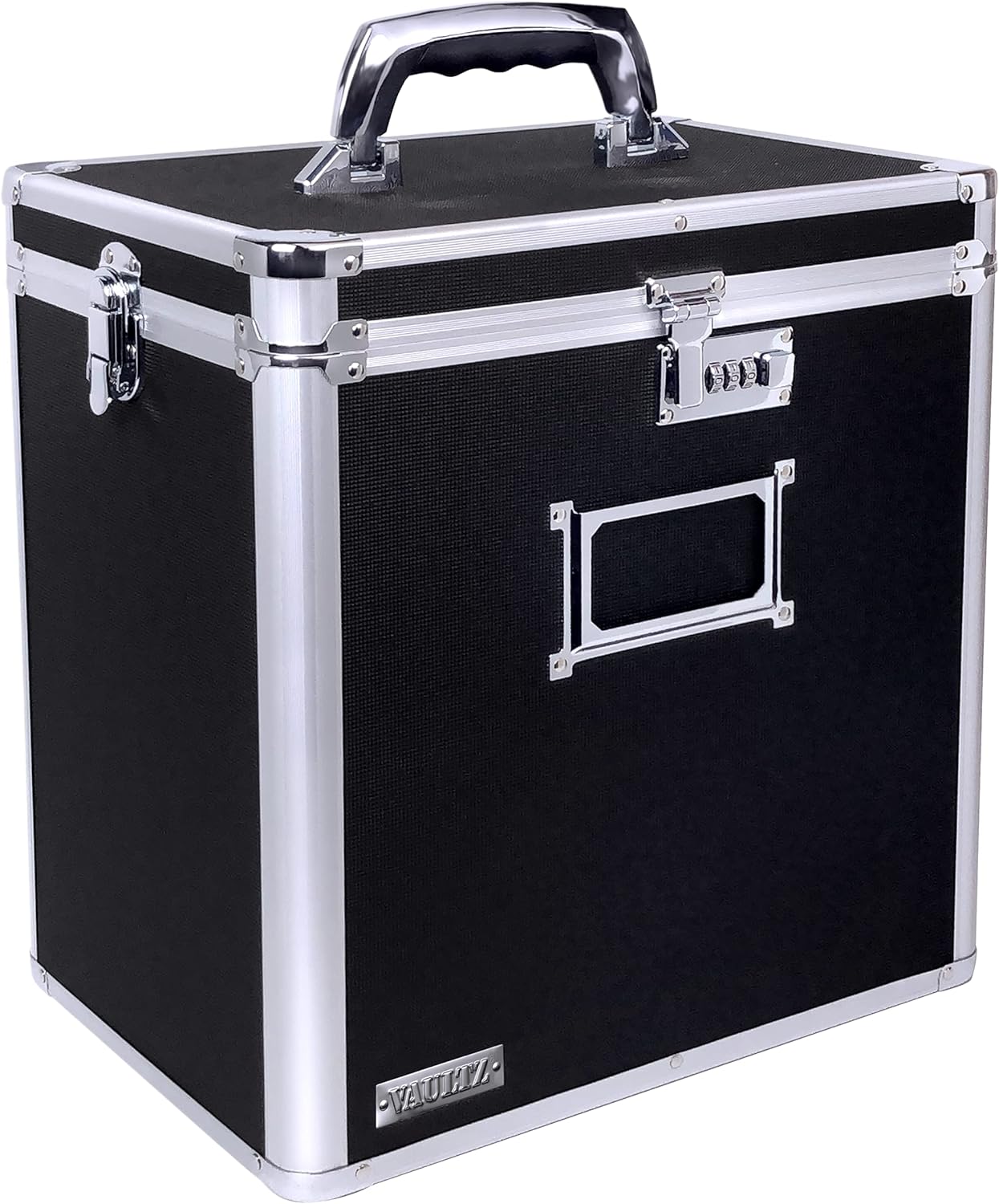 Vaultz VZ00490 Locking Vinyl Record Storage Box 50 Albums