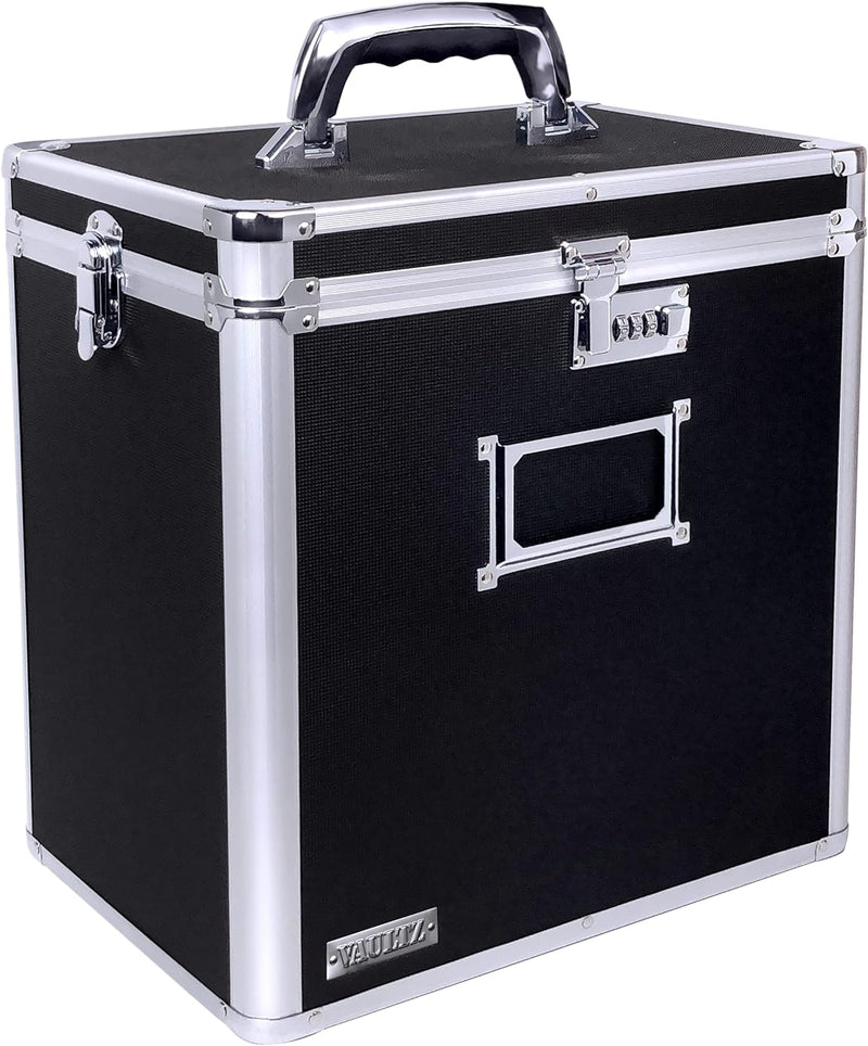 Vaultz VZ00490 Locking Vinyl Record Storage Box 50 Albums — main product image