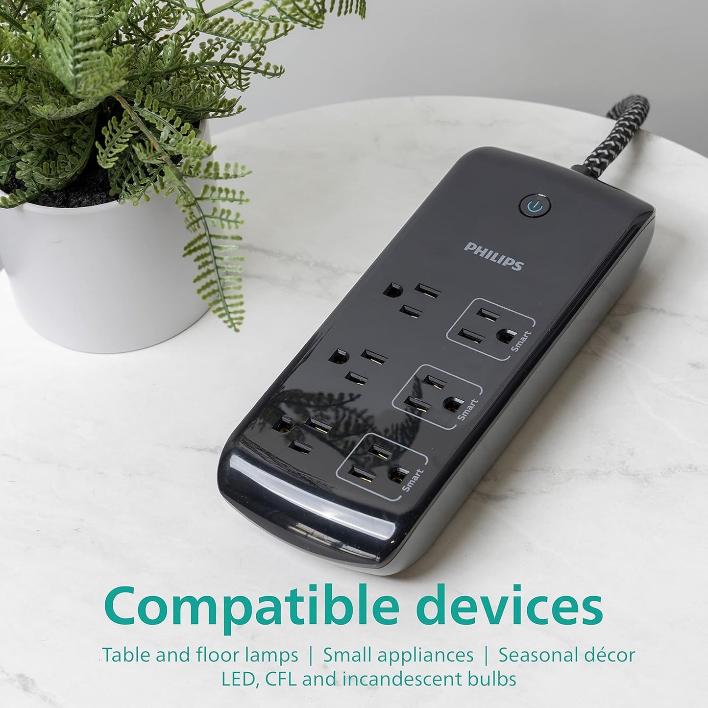 Philips SPP9068BF/37 6-Outlet Wi-Fi Surge Protector