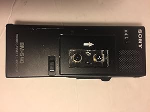Sony BM-540 Microcassette Recorder - Portable Handheld Dictaphone