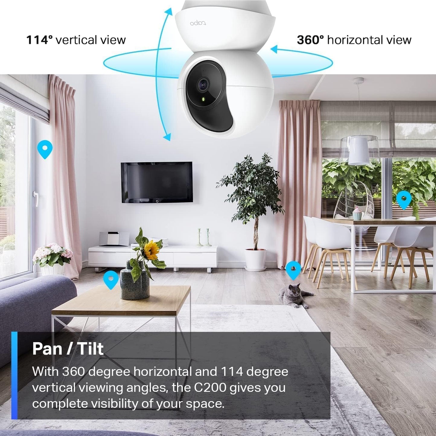 TP-Link Tapo C200 Pan Tilt Home Security Camera