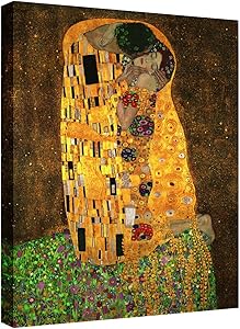Elite Screens KSW1620 The Kiss Gustav Klimt Canvas Print