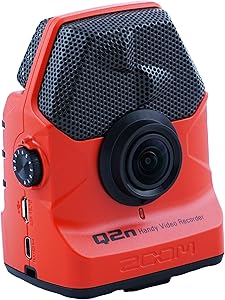 Zoom Q2N-R Handy Portable Video Recorder (Red)