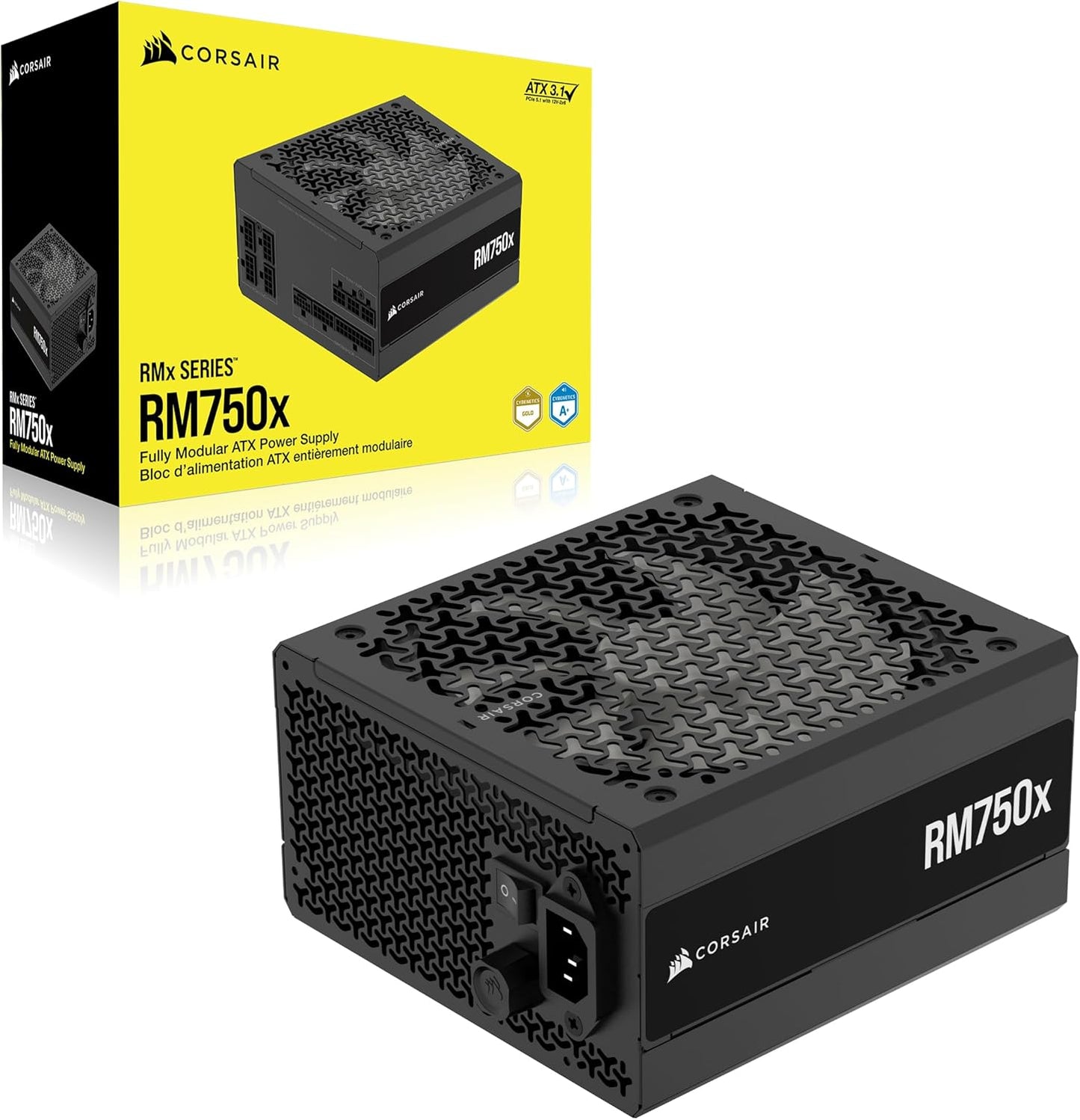 Corsair CP-9020285-NA RM750x 750W ATX 3.1 Power Supply