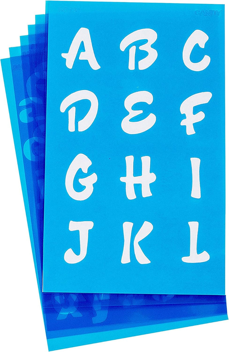 Westcott SC134/15840 Candy Font LetterCraft Stencil Set — main product image