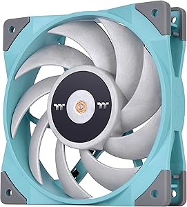 Thermaltake CL-F117-PL12TQ-A ToughFan 12 Turquoise PWM Case Fan — main product image