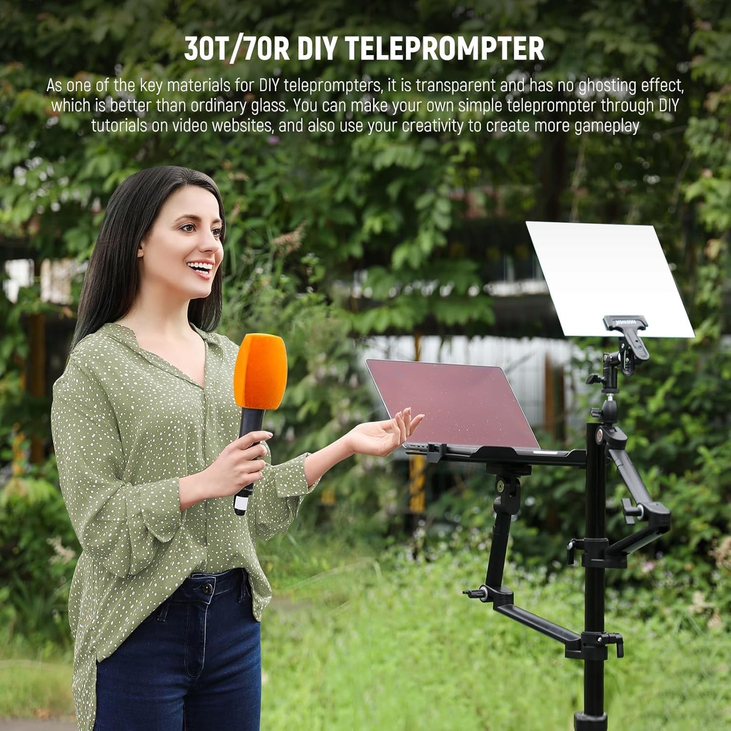 Neewer 33000084 14" Teleprompter Beam Splitter Glass