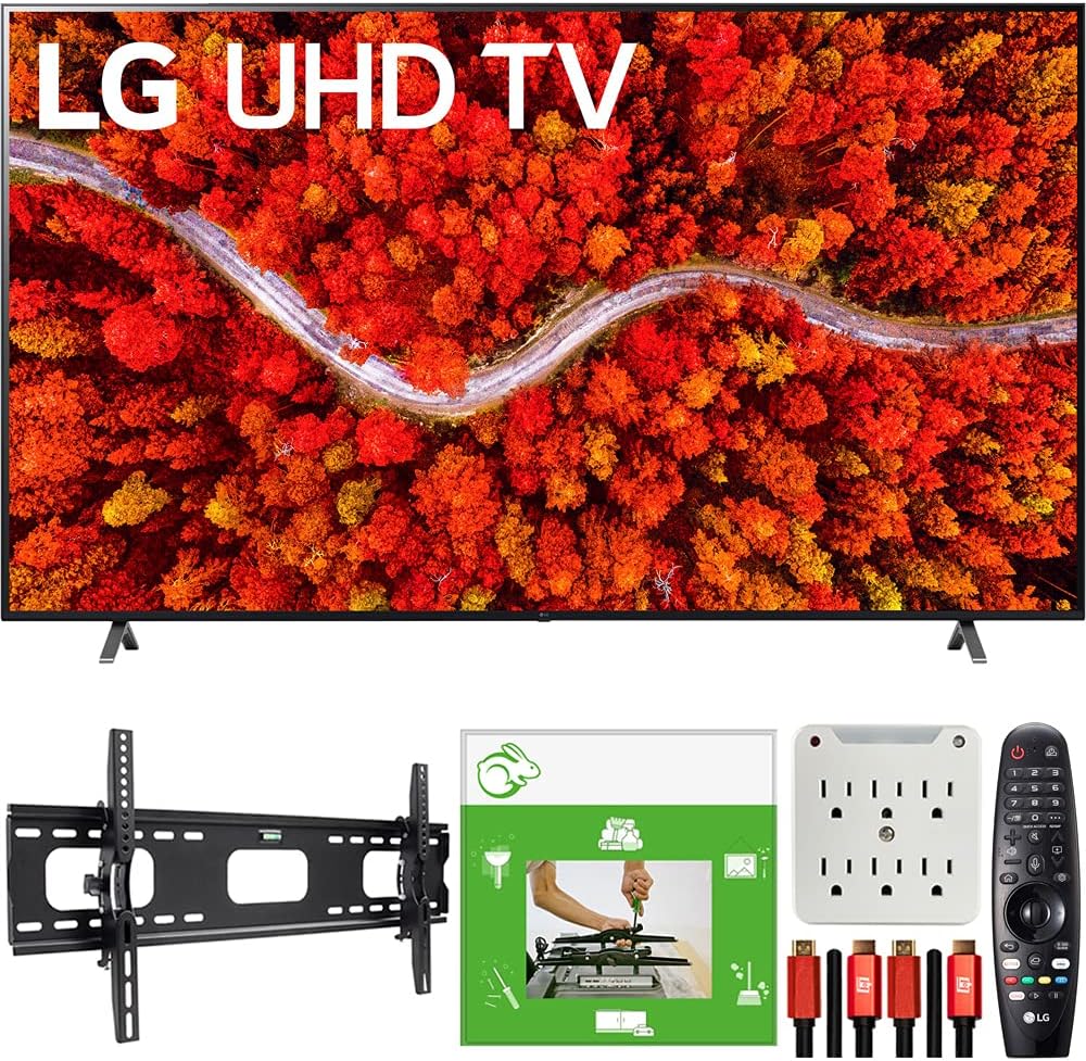 LG E23LG86UP8770PUA 86" 4K UHD Smart TV Bundle