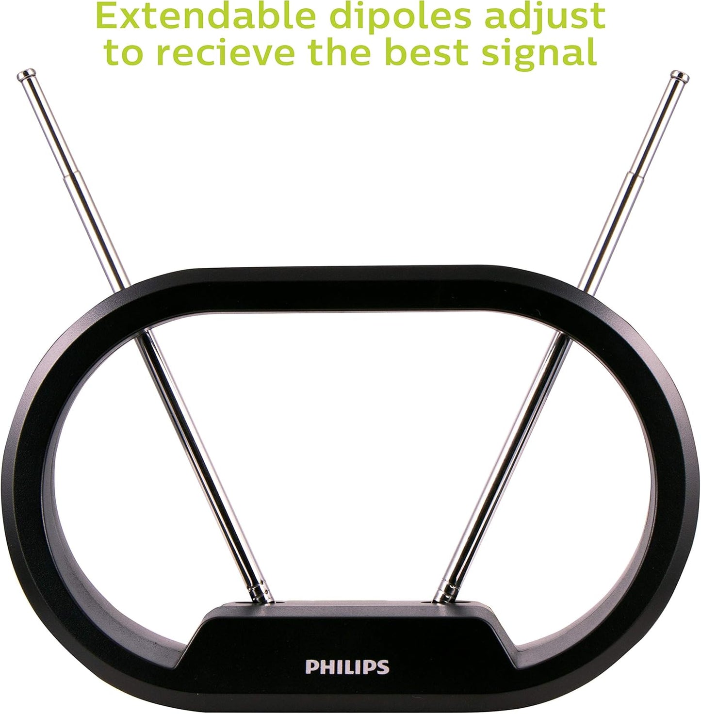 Philips SDV7114A/27 Modern Loop Indoor TV Antenna 4K VHF UHF