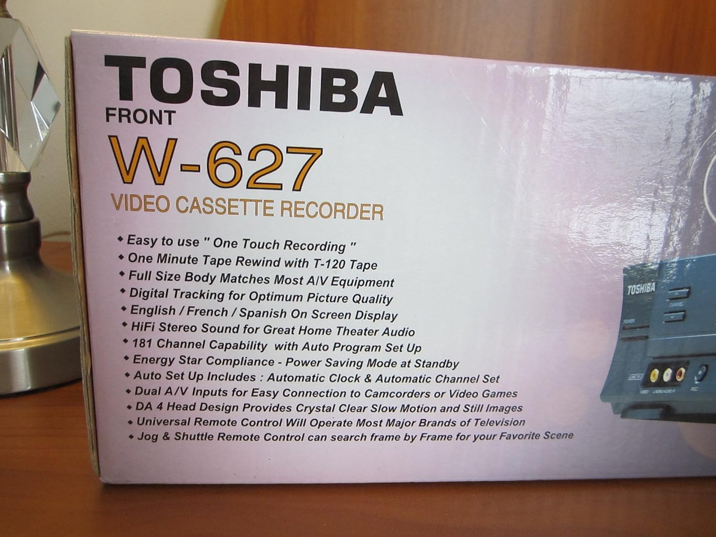 Toshiba W627 HiFi Stereo VHS VCR (Refurbished)