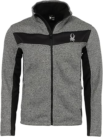 Spyder Constant Full Zip Sweater Charcoal Heather — main product image