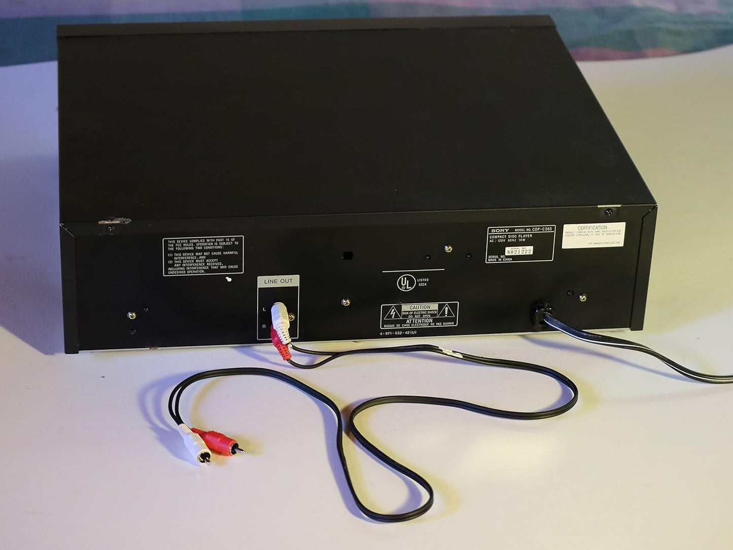 Sony CDP-C265 5-Disc Carousel CD Changer