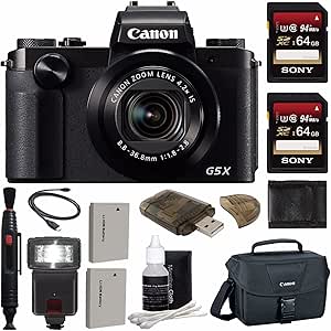 Canon Powershot G5X 14 Digital Camera Bundle