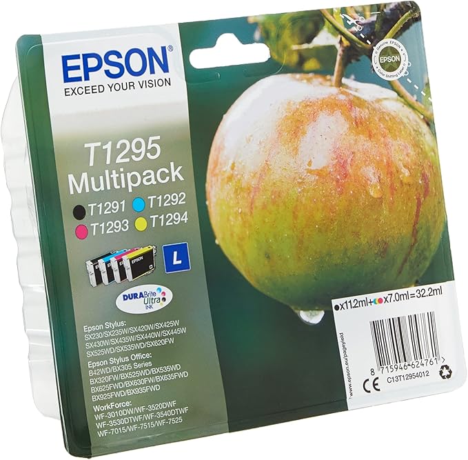 Epson C13T12954012 4-Color Durabrite Ultra Ink