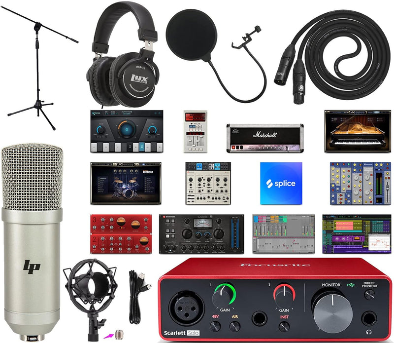 Focusrite Solo + Mic Kit USB Recording Bundle — main product image