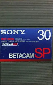 Sony BCT-30MA Betacam SP 30 mins Video Cassette