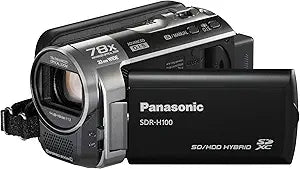 Panasonic 5025232602315 SDR-H100EG-K Camcorder Black PAL — main product image