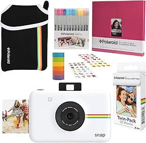 Polaroid AMZASK10SP01W Snap Instant Digital Camera Bundle