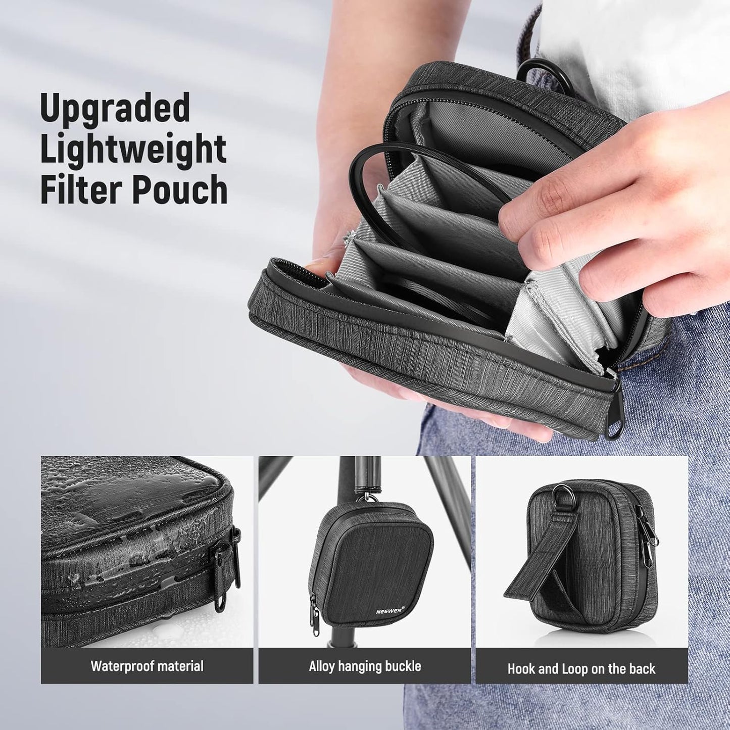 Neewer 10101506 77mm 5-in-1 Magnetic ND Filter Set