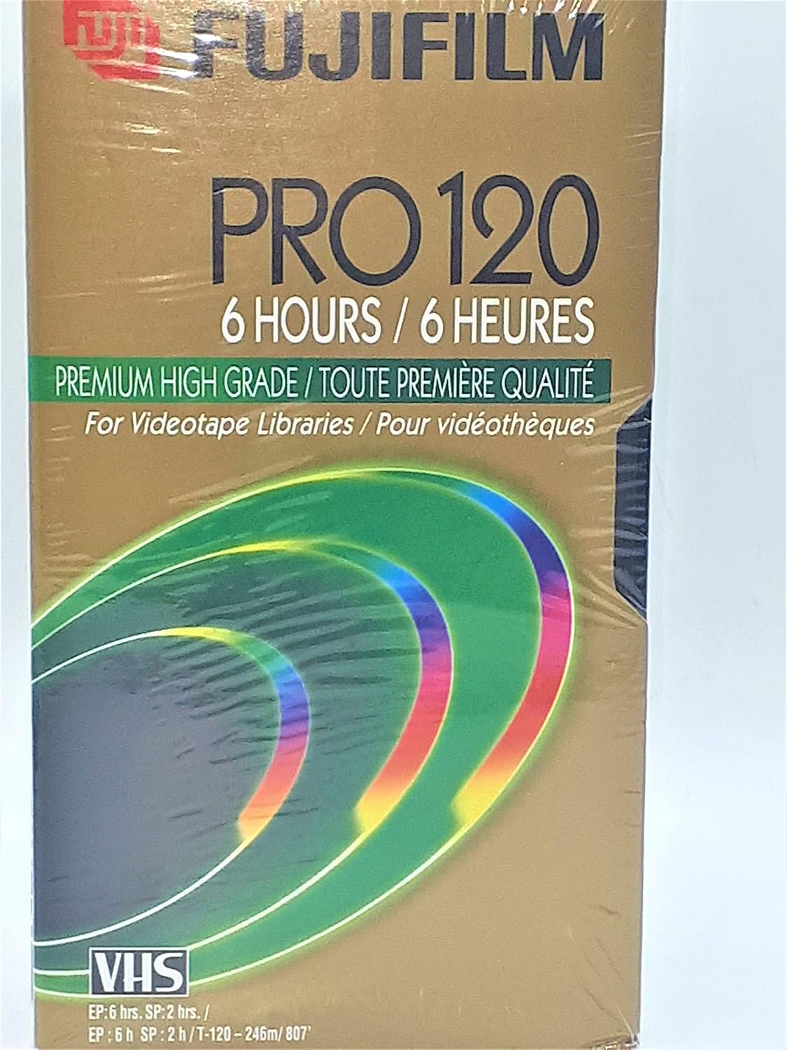 Fujifilm 23022123 PRO T-120 High-Grade VHS Tape 3-Pack