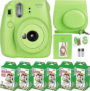 Fujifilm Instax Mini 9 Instant Camera Film Bundle