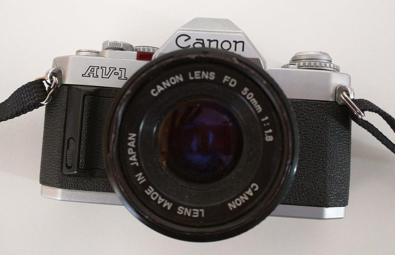 Canon C12-1801-211 AV-1 35mm SLR Camera FD 50mm Lens — main product image