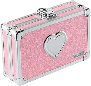 Vaultz VZ00130 Pink Bling Locking Pencil Box — main product image